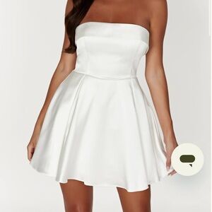 Meshki Strapless White Dress